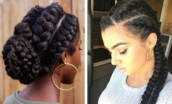 Goddess Braids Hairstyles for Black Women