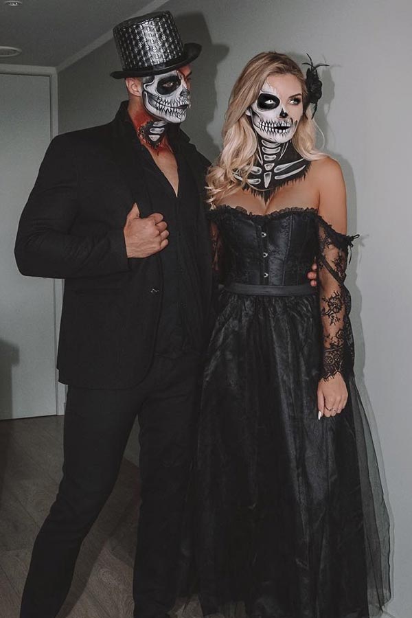 Spooky Skeleton Couples Costumes