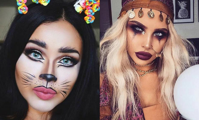Pretty and Easy Halloween Makeup Looks