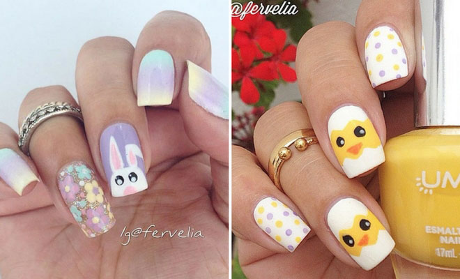 Easy and Simple Easter Nail Art Designs