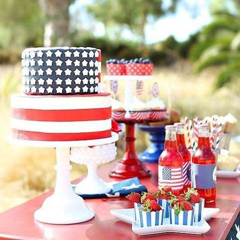 4th of July Buffet Table Idea for 4th of July Party Ideas 