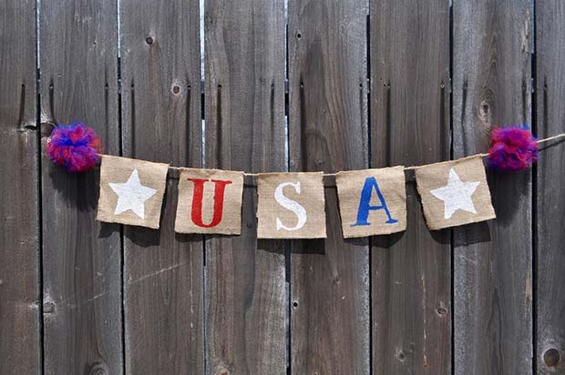 USA Banner for 4th of July Party Decor Ideas