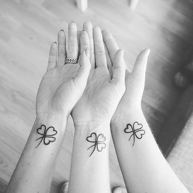 Cute Matching Wrist Tattoos for Sister Tattoos