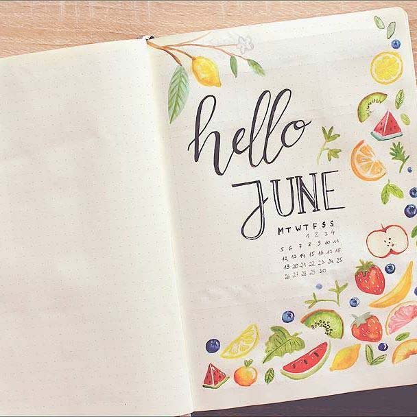 New Month Page for Bullet Journal Ideas