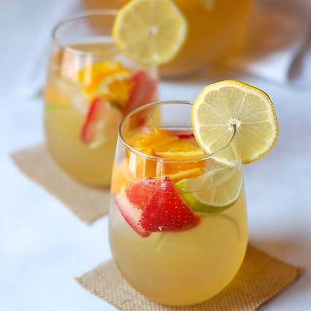 White Wine Cocktail for Summer Cocktails for a Crowd 