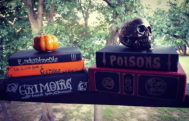 Witches Books for DIY Halloween Decor 