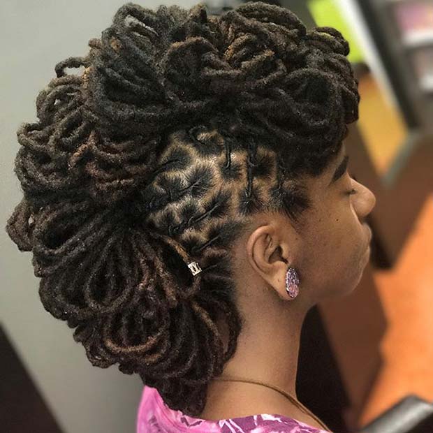 Loc Mohawk for Summer Protective Styles for Black Women