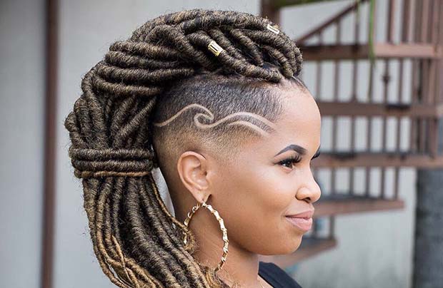 Edgy Loc Hairstyle for Summer Protective Styles for Black Women