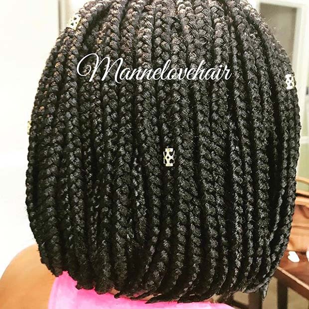 Braided Bob for Summer Protective Styles for Black Women