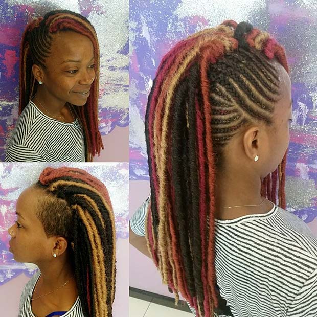 Funky Multi Tone Protective Style for Summer Protective Styles for Black Women