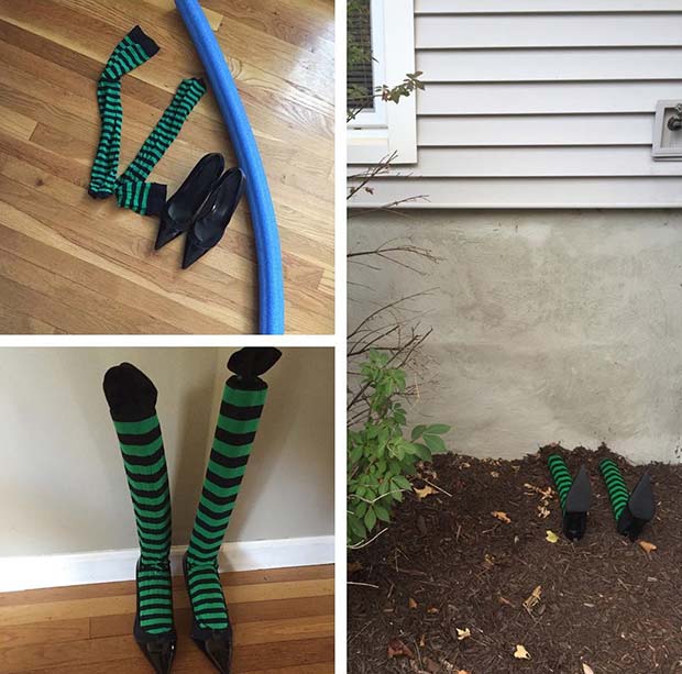 Wicked Witches Feet for DIY Halloween Decor 