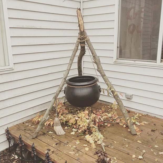 Creative Cauldron for Fun DIY Halloween Party Decor