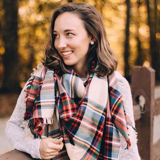 Flannel Scarf for Flannel Outfit Ideas for Fall