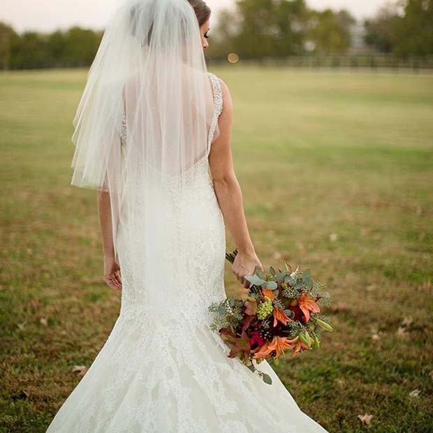 Fall Bridal Look for Fall Wedding Ideas 