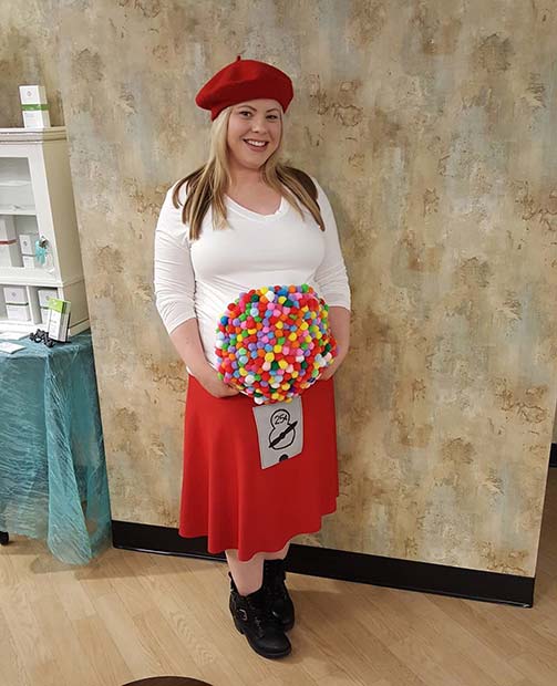 Funny Gumball Costume for Halloween Costumes for Pregnant Women