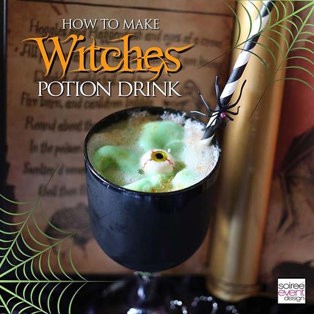 Witches Potion for Halloween Party Drinks 