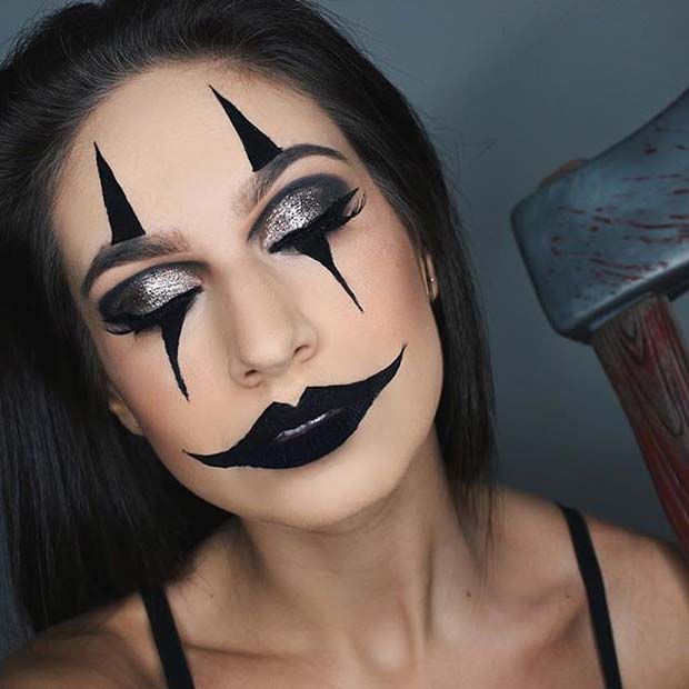 Creepy Clown Makeup for Easy Halloween Makeup Ideas