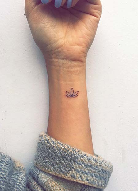 Tiny Lotus for Tiny Tattoo Ideas