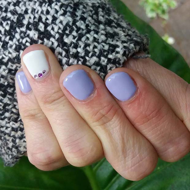 Cute Purple Nails for Simple Yet Eye-Catching Nail Designs