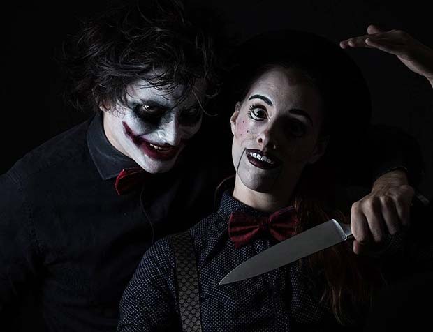 Scary Doll Couple for Scary Halloween Costume Ideas for Couple