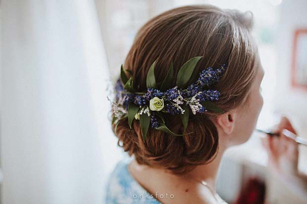 Floral Wedding Hair for Rustic Wedding Ideas