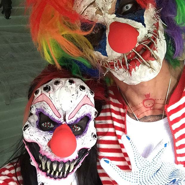 Scary Clowns for Scary Halloween Costume Ideas for Couple