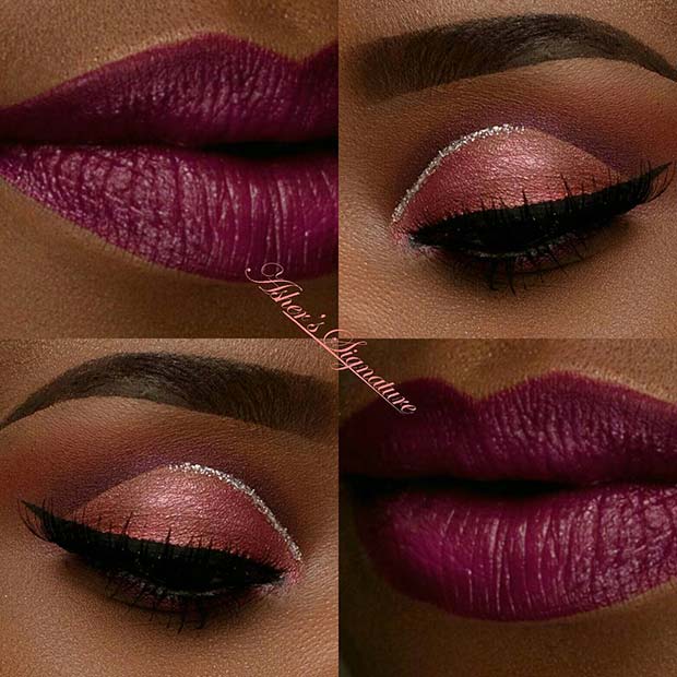 Purple and Pink for Makeup Ideas for Thanksgiving Dinner