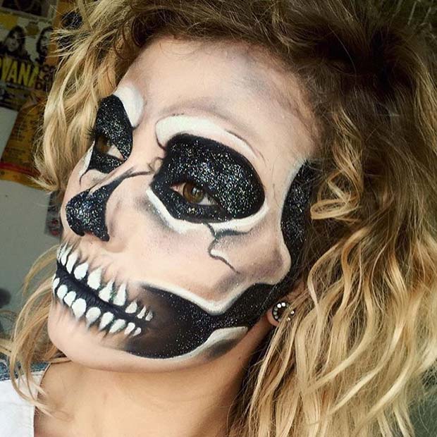 Spooky Halloween Skull Makeup for Unique Halloween Makeup Ideas to Try