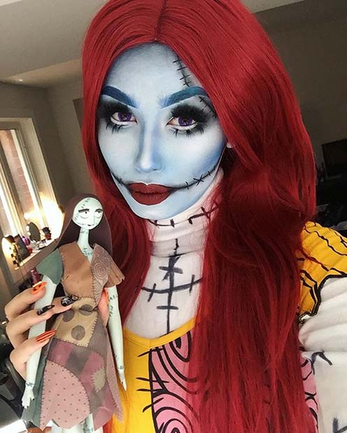 Sally Nightmare Before Christmas for Best Halloween Makeup Ideas