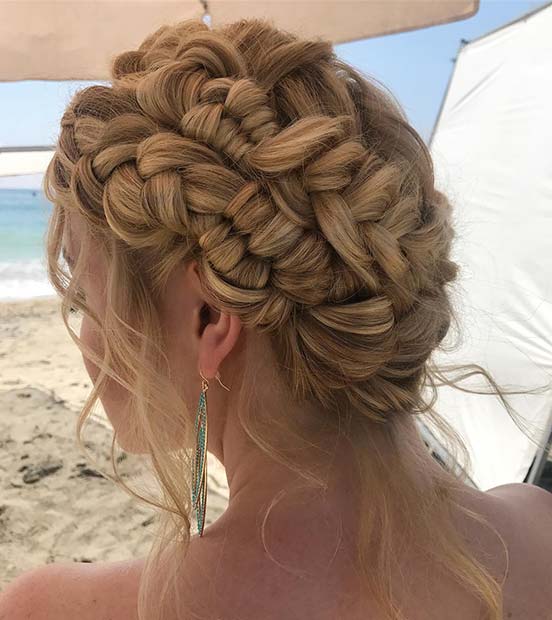 Multi Braid Updo for Beautiful Braided Updos