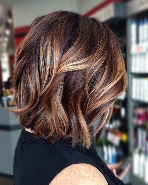 Fall Balayage Long Bob for Lob Hairstyles for Fall and Winter