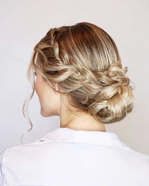 Romantic and Elegant Braided Updo for Beautiful Braided Updos