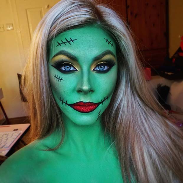 Frankenstein Inspired Makeup for Best Halloween Makeup Ideas