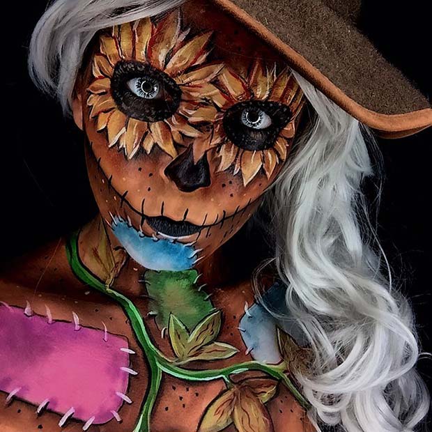 Scary Scarecrow for Mind-Blowing Halloween Makeup Looks