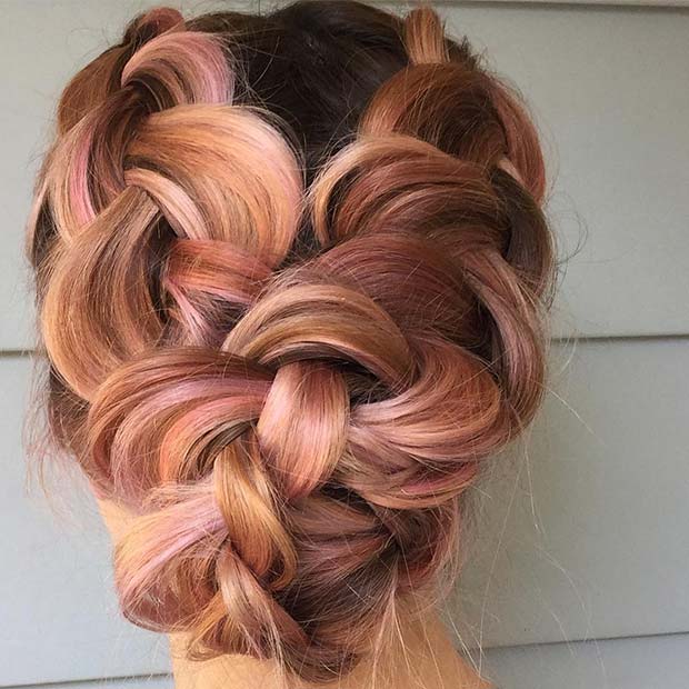 Large Double Braids for Beautiful Braided Updos