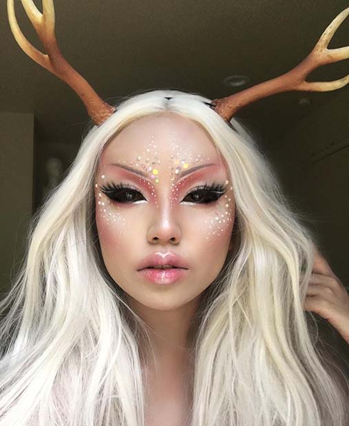 Deer Makeup for Best Halloween Makeup Ideas