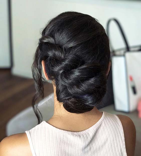 Rope Braided Up Style for Beautiful Braided Updos