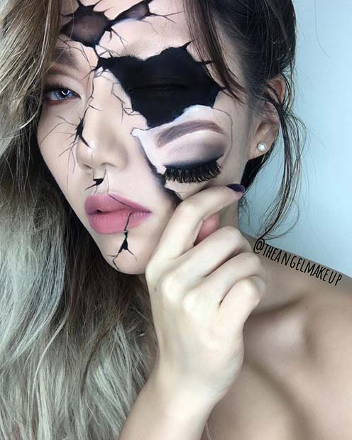 Illusion Halloween Makeup for Mind-Blowing Halloween Makeup Looks