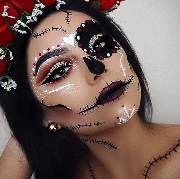 Sugar Skull Makeup for Best Halloween Makeup Ideas
