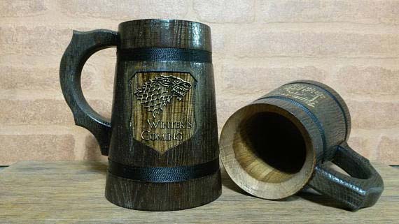 Game of Thrones Wooden Beer Mug