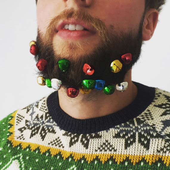 Novelty Beard Baubles Christmas Gift
