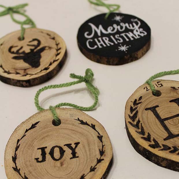 Wooden Tree Decorations