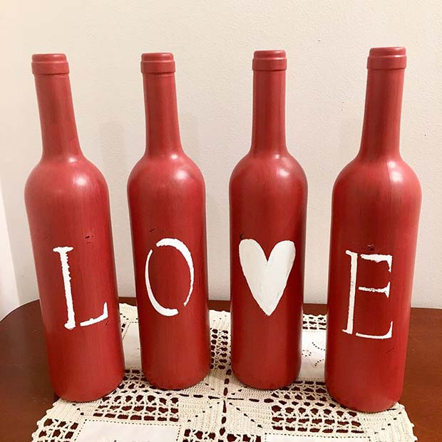 Love Bottle Valentine's Day Decor