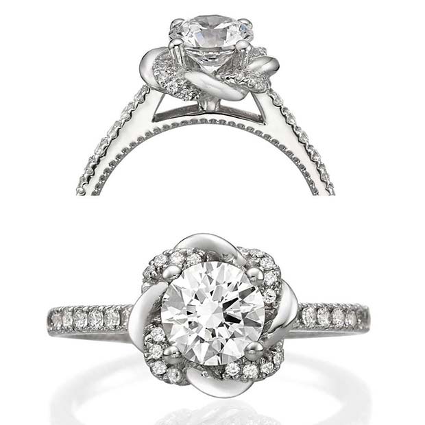 Beautiful Floral Diamond Ring
