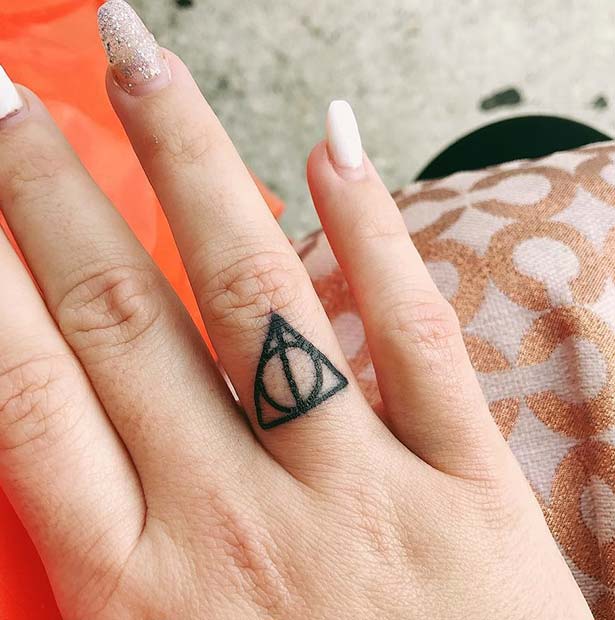 Harry Potter Finger Tattoo