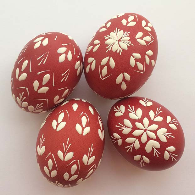 Pretty Painted Easter Eggs