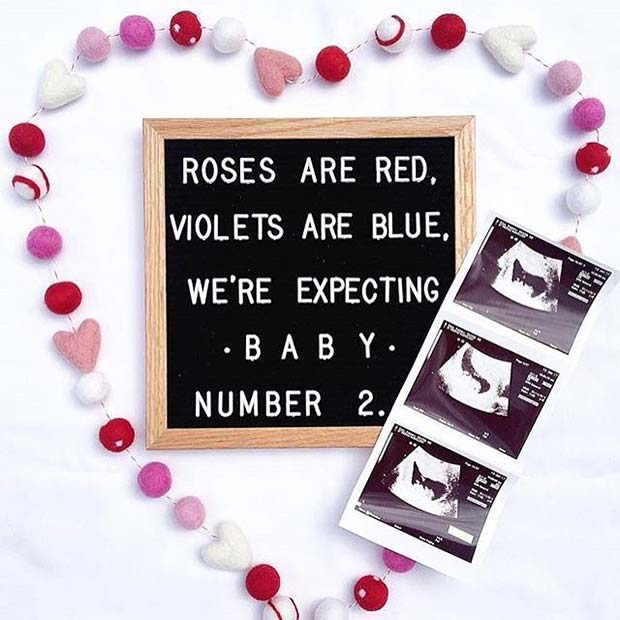 Valentine's Day Pregnancy Announcement Idea