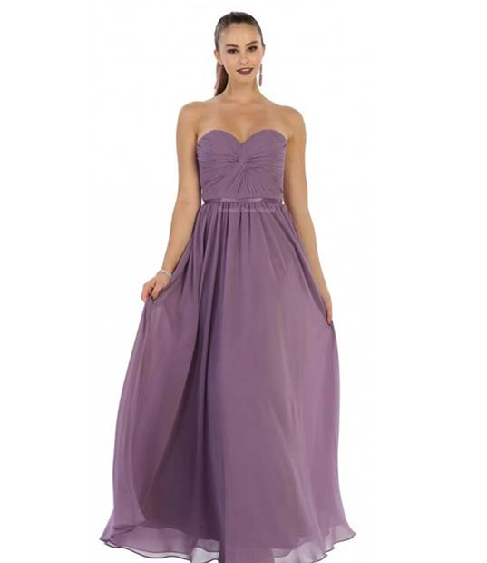 Beautiful Purple Bridesmaid Dress Idea