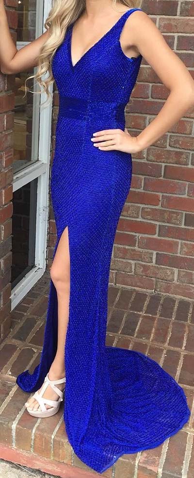 Bold Blue Prom Dress