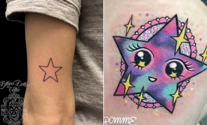 Amazing Star Tattoos and Ideas for Women